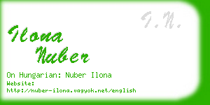 ilona nuber business card